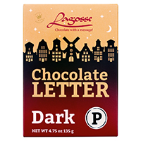 Lagosse Large Dark Chocolate Letter - P