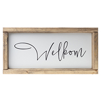 "Welkom" sign 6.5"x13"
