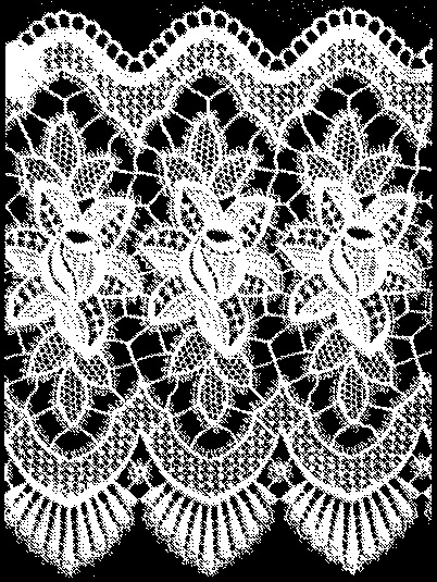 Star Flower Lace 30cm Ecru