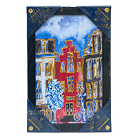 Painting 30x20cm Red Canal House