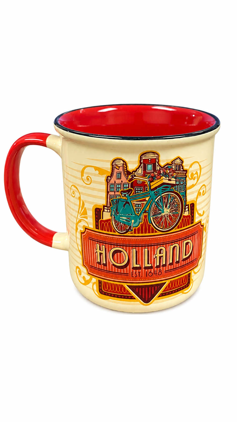 Vintage Style Mug-Bike & Skyline